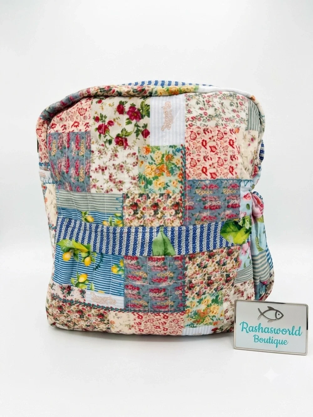 Antica Sartoria 2026 Floral Quilted Patchwork Backpack Bag NWT O/S